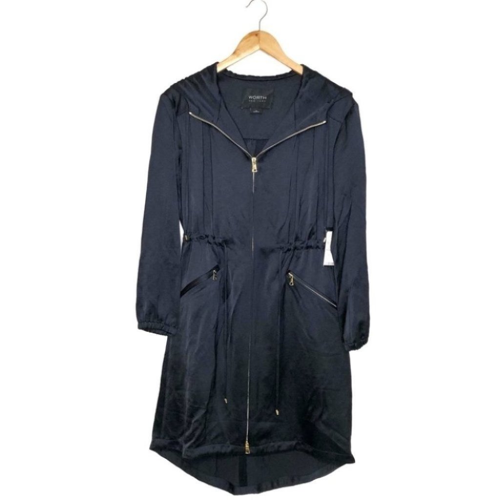 Worth New York Satin Parker Coat